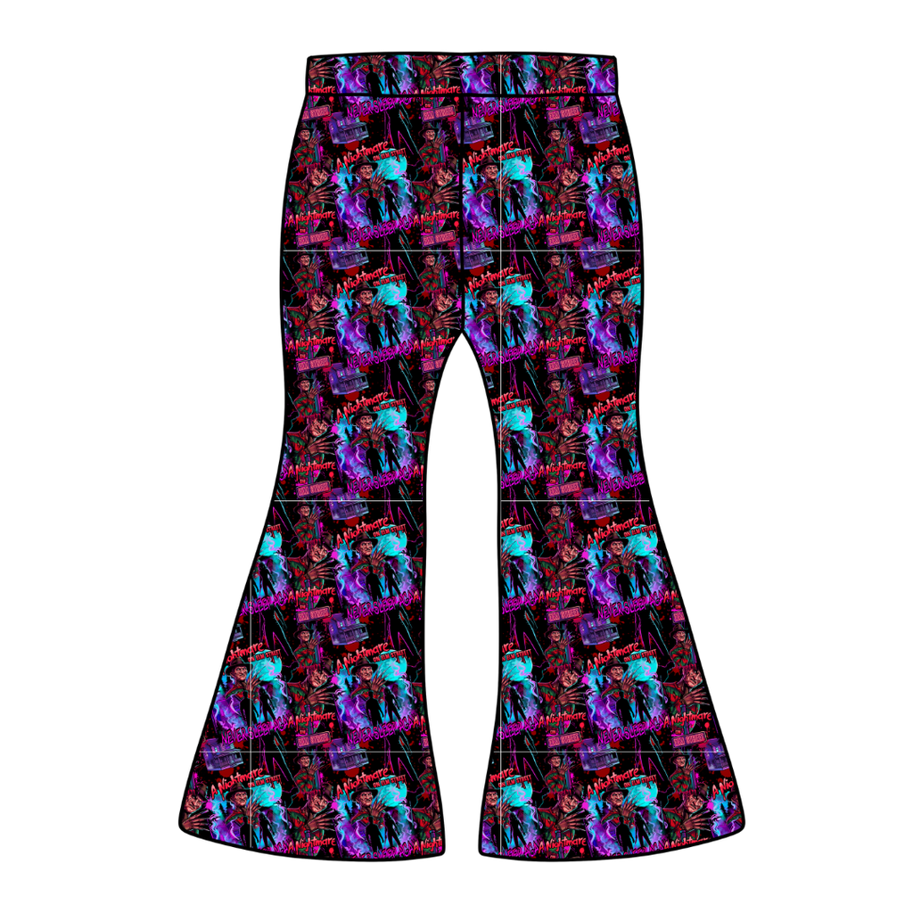 Restless Nights Mod Adult Flare Bamboo Pants - Pre Order