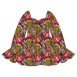 Pretty Mean Christmas Chloe Long Sleeve Sweetheart Dress - Knit - Pre Order - Christmas Special