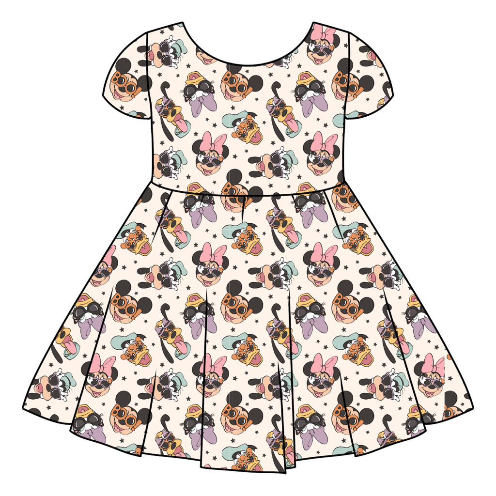 Spooky Cute Crew - Honey Girl's Twirl Dress Bamboo - PRE ORDER