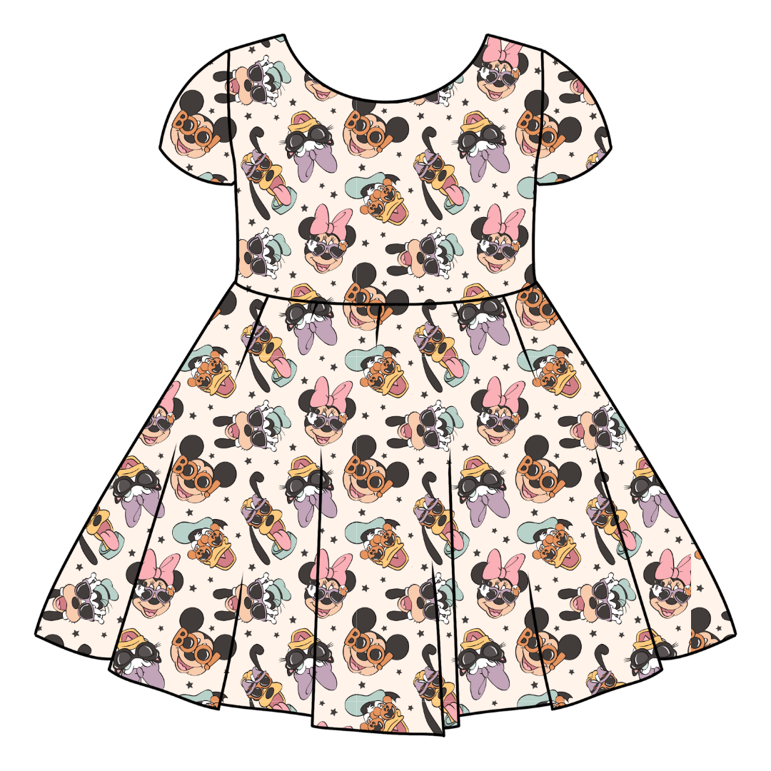 Spooky Cute Crew - Honey Girl's Twirl Dress Bamboo - PRE ORDER