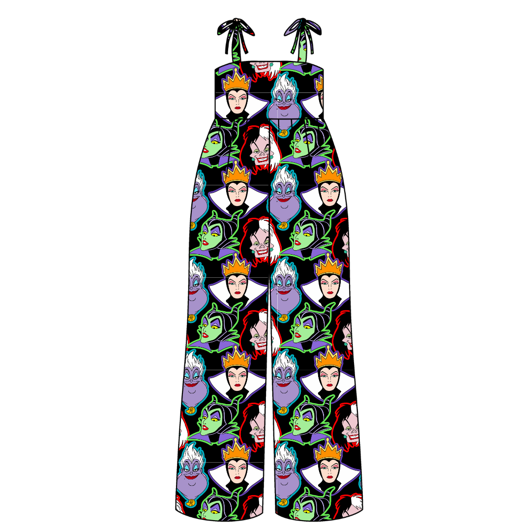 Wicked Vanity Rene Adult Shoulder Tie Jumpsuit Bamboo - Pre Order