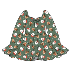 Sleigh Bell Dreams Chloe Long Sleeve Sweetheart Dress - Knit - Pre Order - Christmas Special