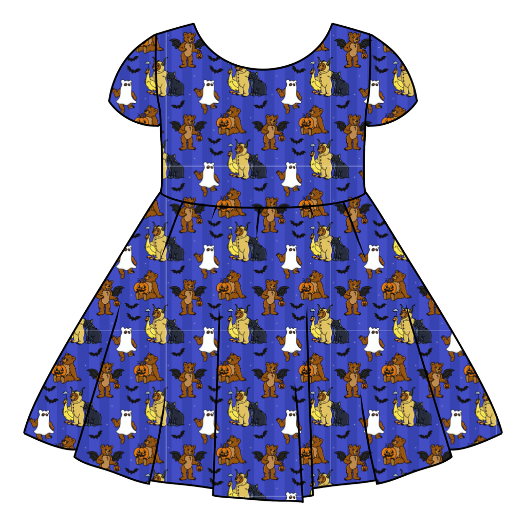 Goblin Night - Honey Girl's Twirl Dress Bamboo - PRE ORDER