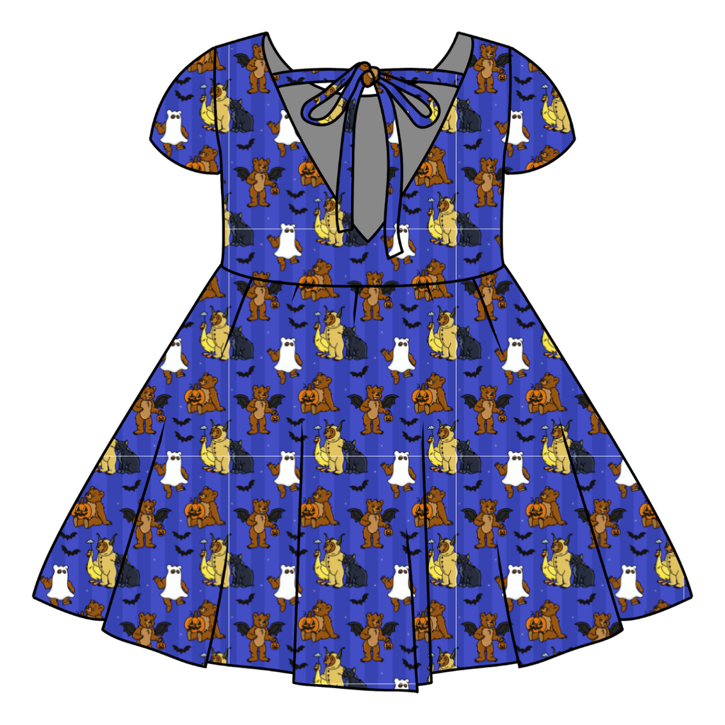 Goblin Night - Honey Girl's Twirl Dress Bamboo - PRE ORDER