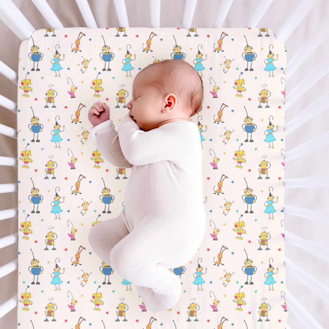 Playtime Pals Fitted Sheet Bamboo - PRE ORDER
