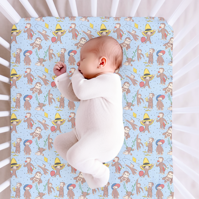 Curious Adventures Fitted Sheet Bamboo - PRE ORDER