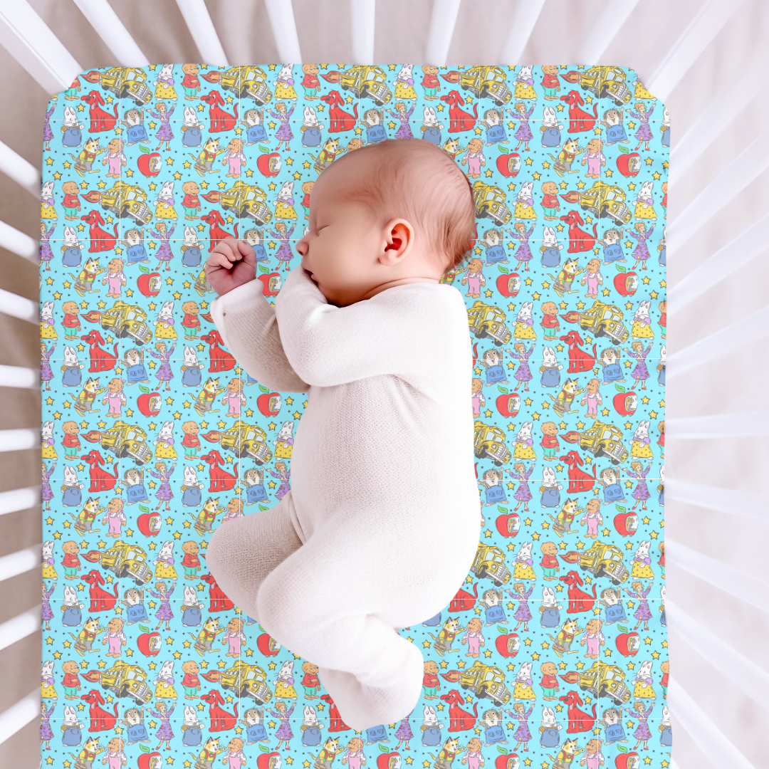 Growing Up Together Fitted Sheet Bamboo - PRE ORDER