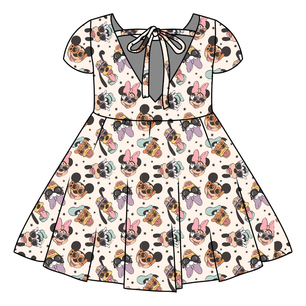 Spooky Cute Crew - Honey Girl's Twirl Dress Bamboo - PRE ORDER