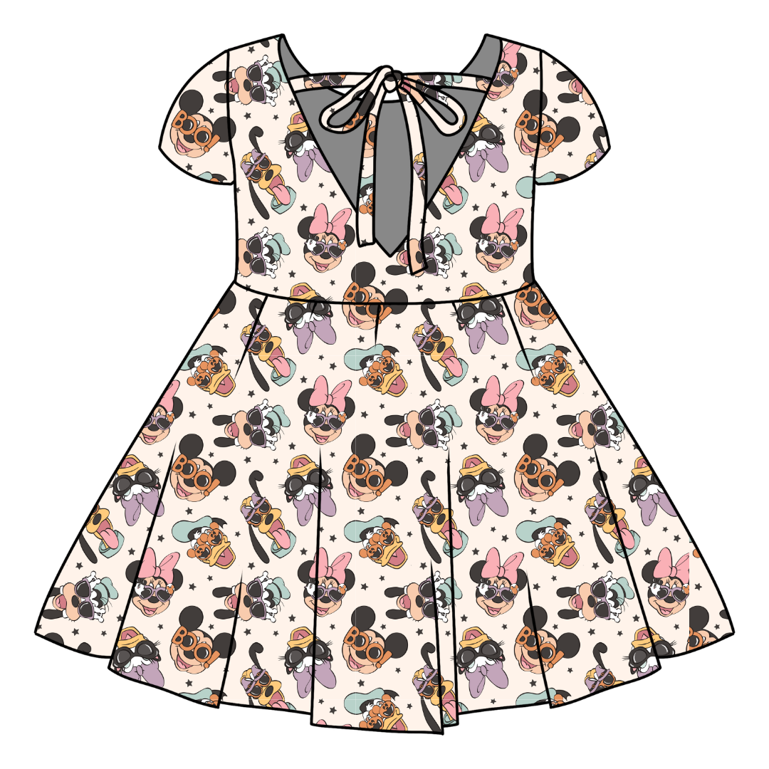 Spooky Cute Crew - Honey Girl's Twirl Dress Bamboo - PRE ORDER