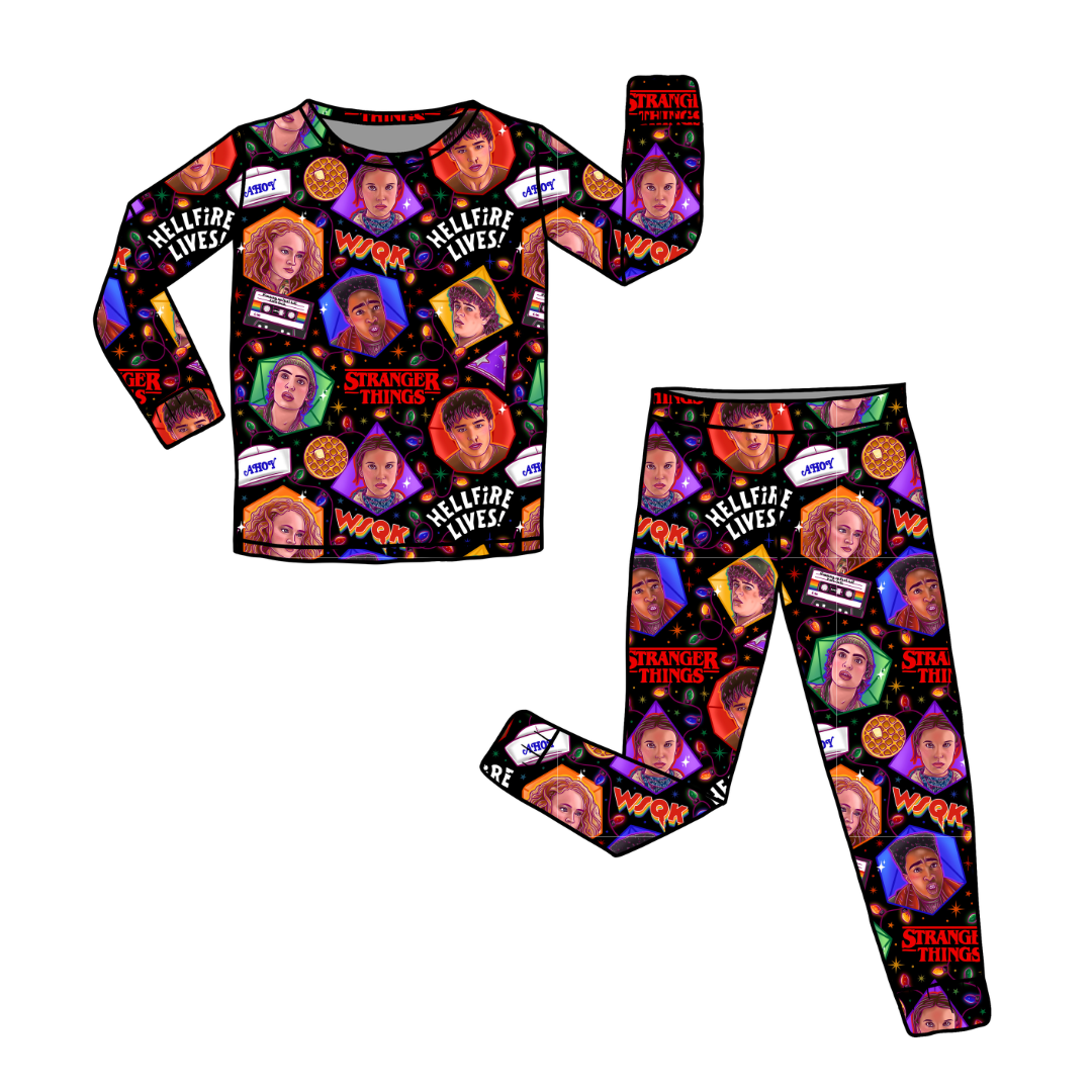 Upside Down Night Slumber Bamboo Long Sleeve Pants Set - PRE ORDER