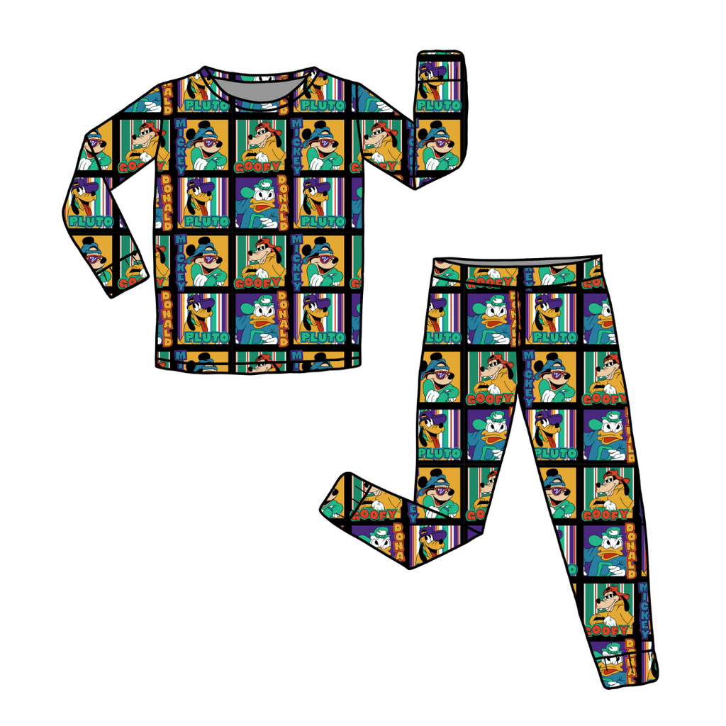 Classic Cool Crew Slumber Bamboo Long Sleeve Pants Set - PRE ORDER