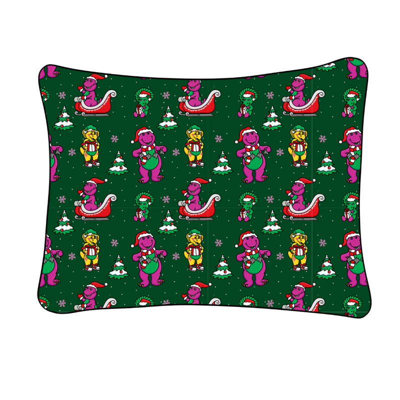 Dino Days of Christmas Pillowcase Bamboo - Pre Order - Christmas Special