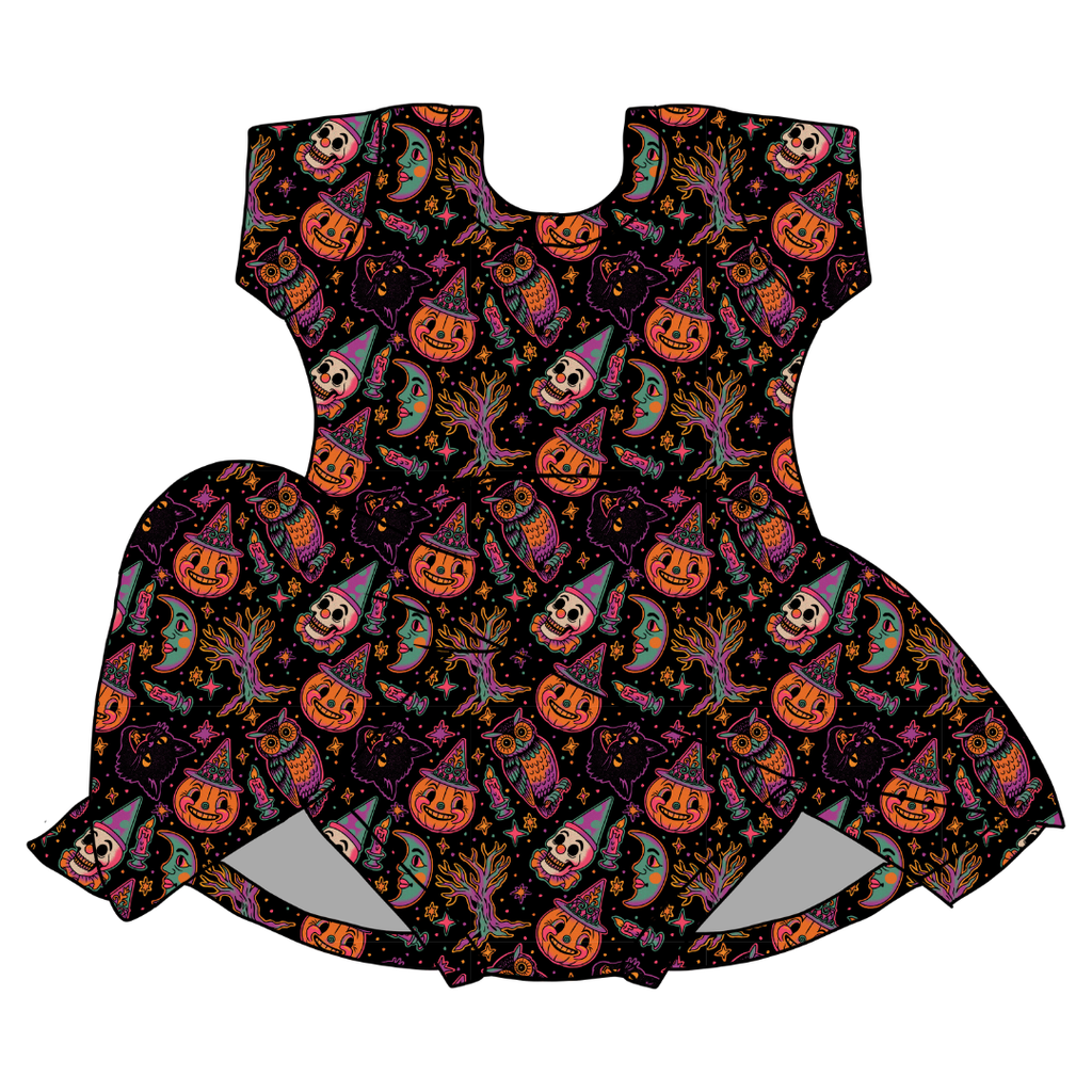 Witching Hour - Chic Short sleeve Skirted Leotard Knit - PRE ORDER