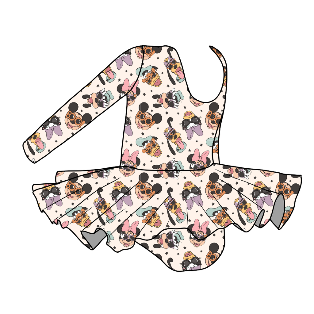 Spooky Cute Crew - Grace Long Sleeve Skirted Leotard - PRE ORDER