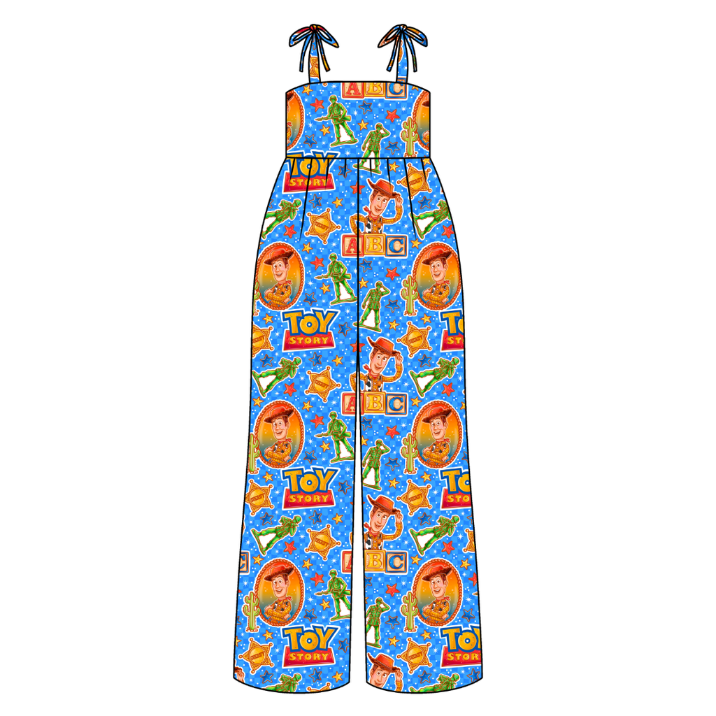 Andy's Toys Rene Adult Shoulder Tie Jumpsuit Bamboo - Pre Order