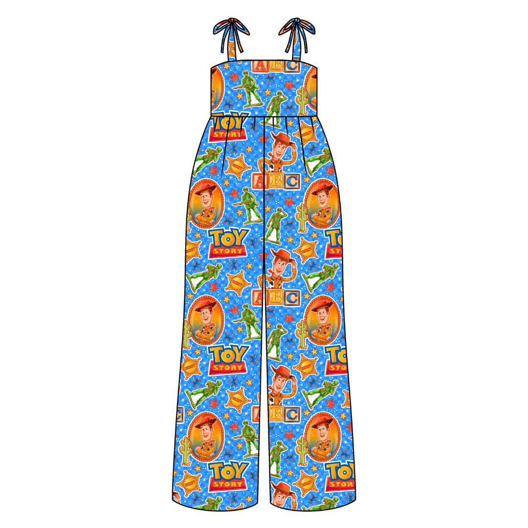 Andy's Toys Rene Adult Shoulder Tie Jumpsuit Bamboo - Pre Order