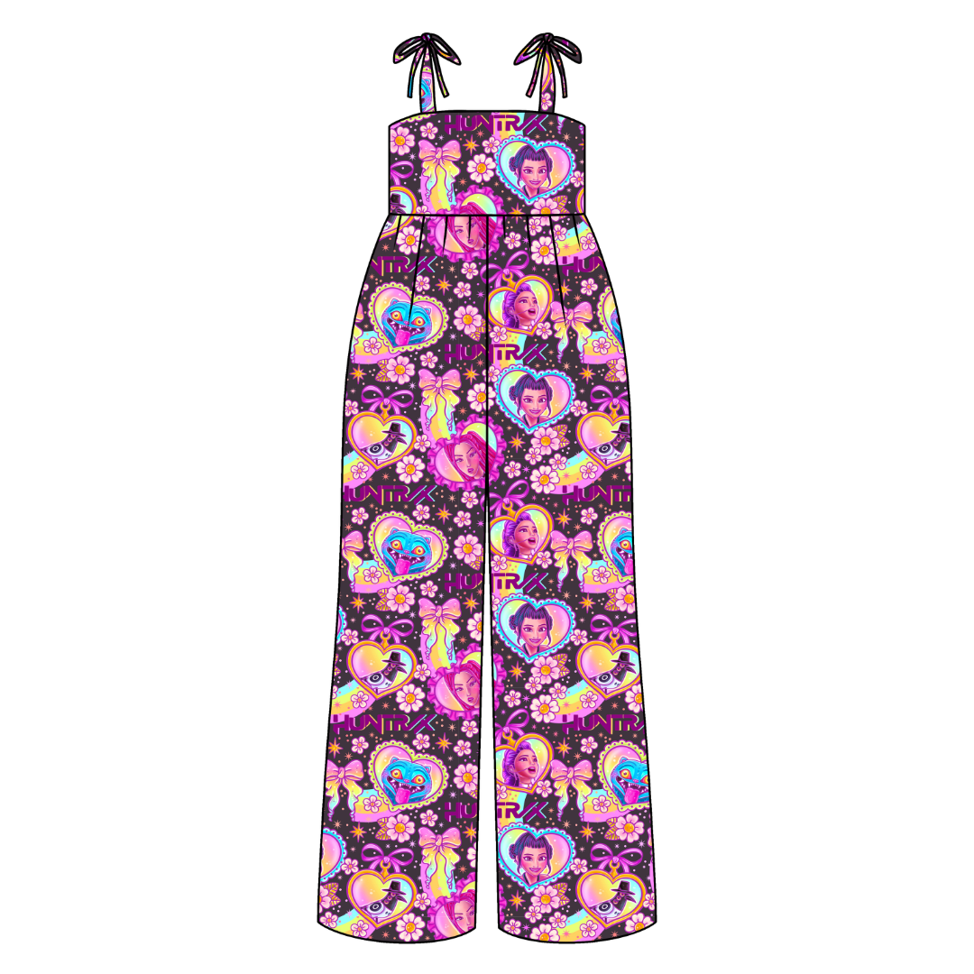 Soda Rene Adult Shoulder Tie Jumpsuit Bamboo - Pre Order