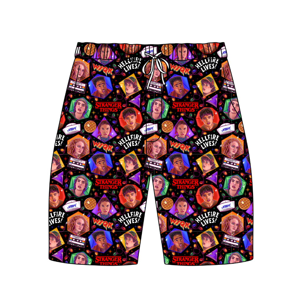 Upside Down Night Chill Extended Length Adult Pajama Bamboo Shorts - Pre Order