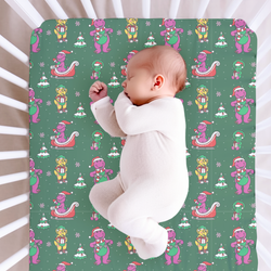 Dino Days of Christmas Fitted Sheet Knit - Pre Order - Christmas Special