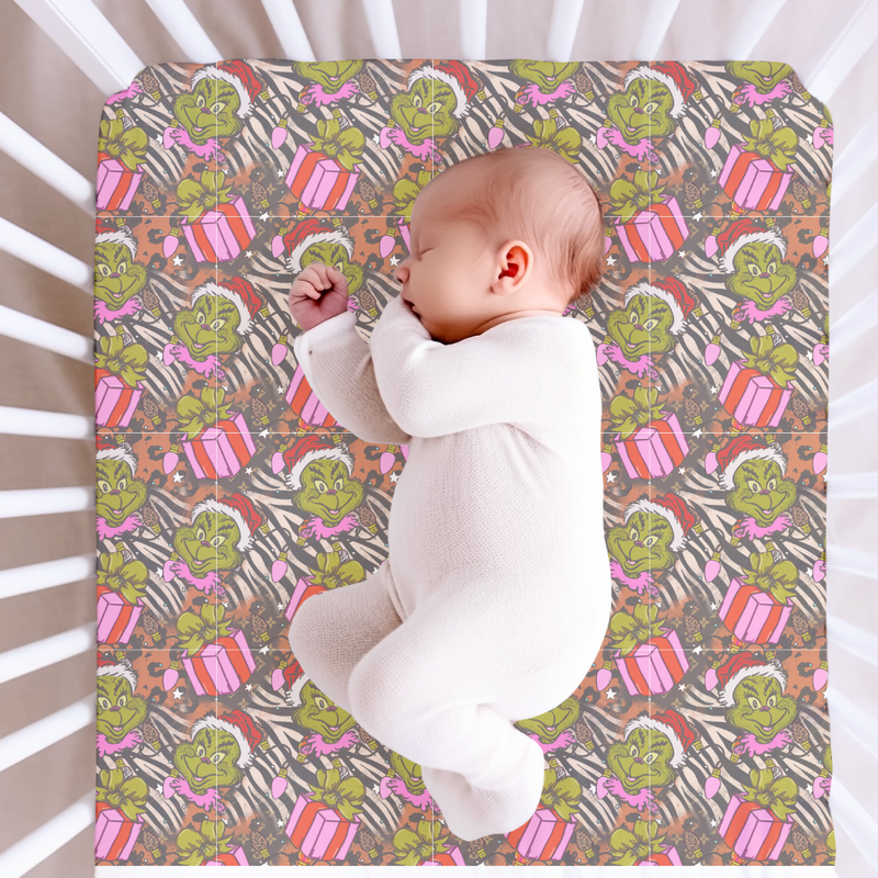 Pretty Mean Christmas Fitted Sheet Bamboo - Pre Order - Christmas Special