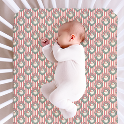Candy Cane Lane Fitted Sheet Bamboo - Pre Order - Christmas Special