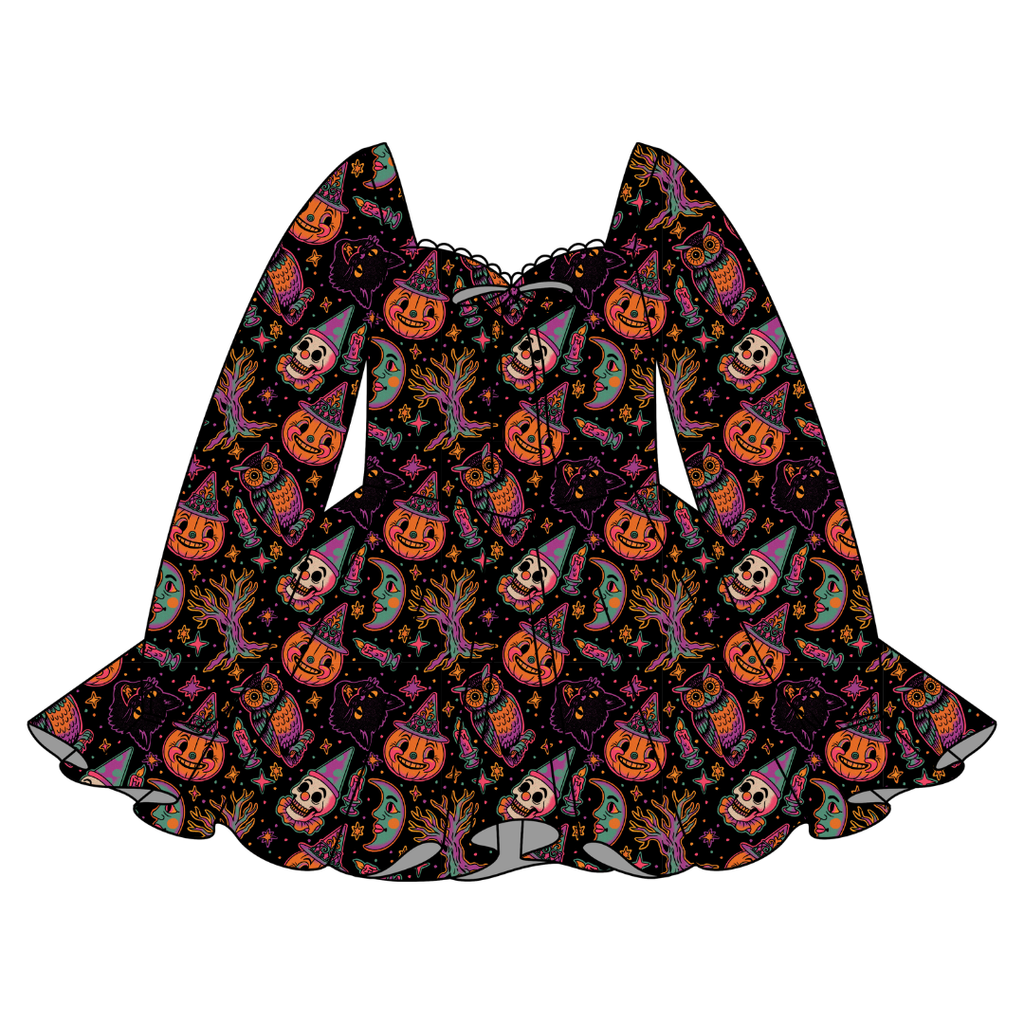 Witching Hour - Chloe Long Sleeve Sweetheart Dress Knit - PRE ORDER