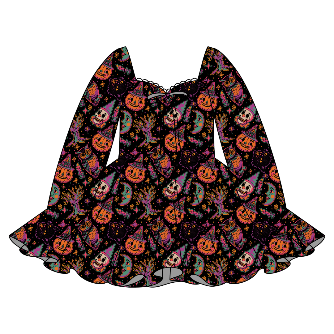 Witching Hour - Chloe Long Sleeve Sweetheart Dress Knit - PRE ORDER