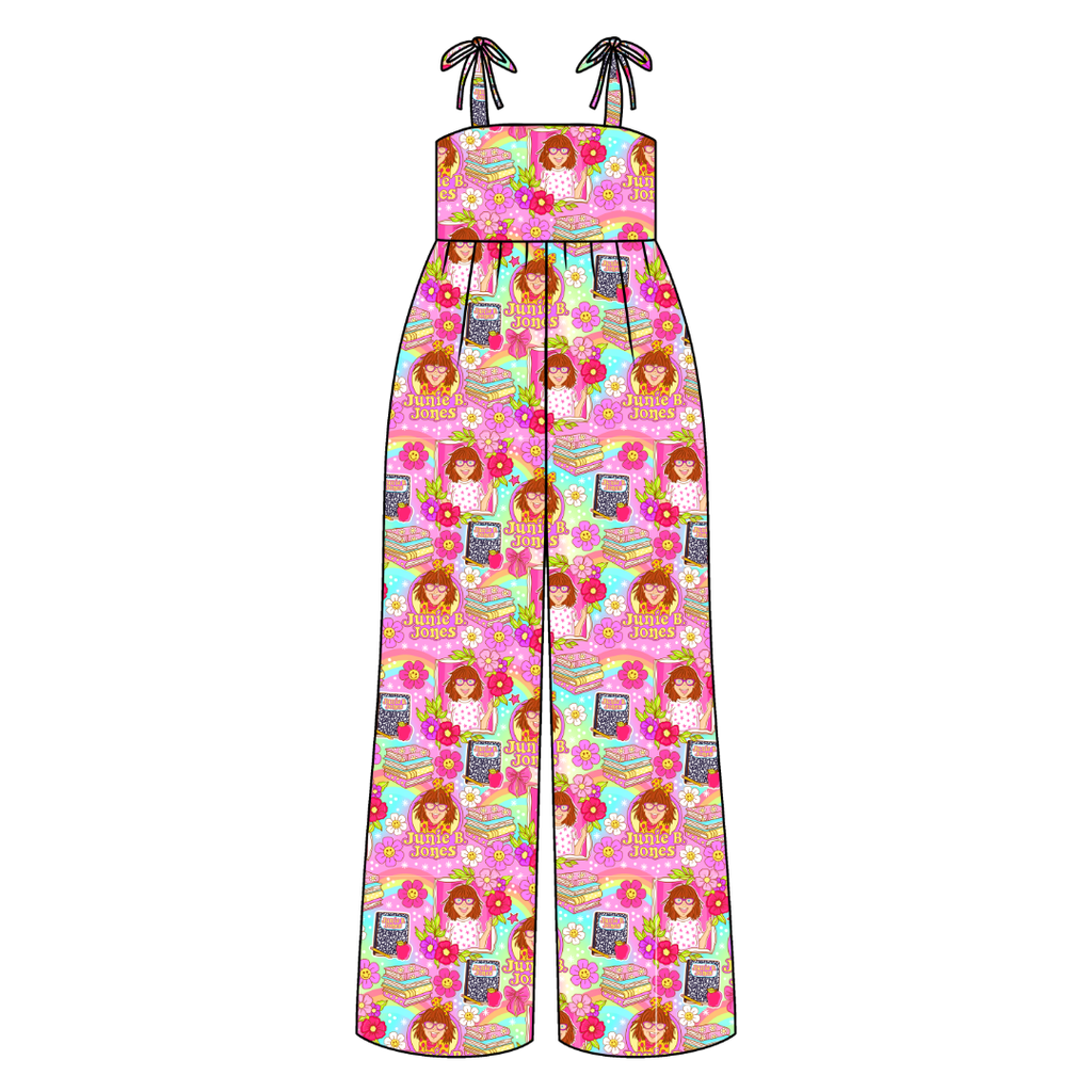 B is for Rene Adult Shoulder Tie Jumpsuit Bamboo - Pre Order
