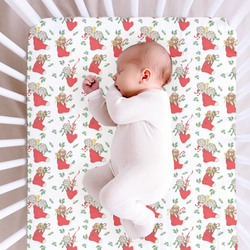 Under the Tree Fitted Sheet Bamboo - Pre Order - Christmas Special