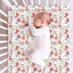 Mistle Toe & Mischief Fitted Sheet Bamboo - Pre Order - Christmas Special