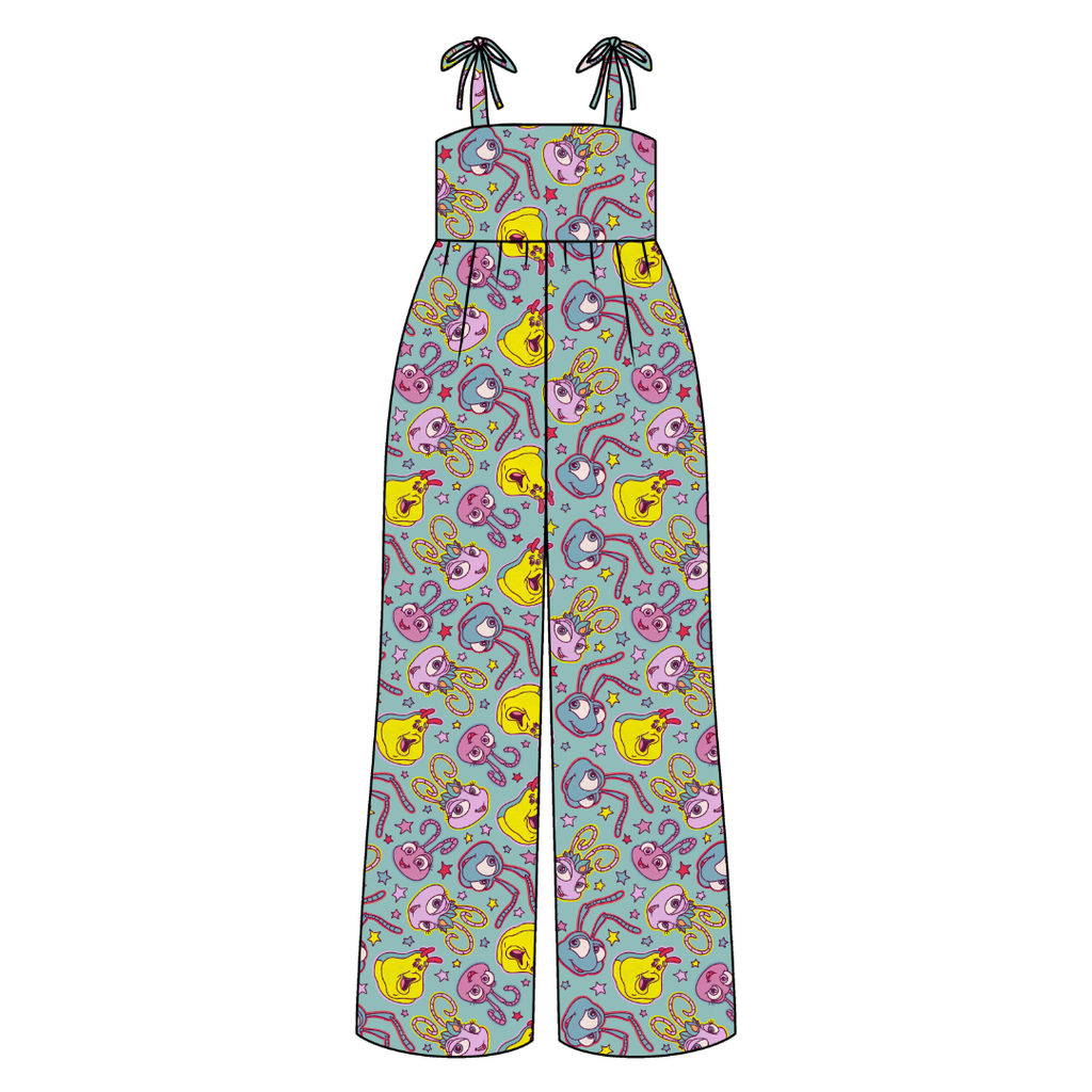 Bugs Rene Adult Shoulder Tie Jumpsuit Bamboo - Pre Order