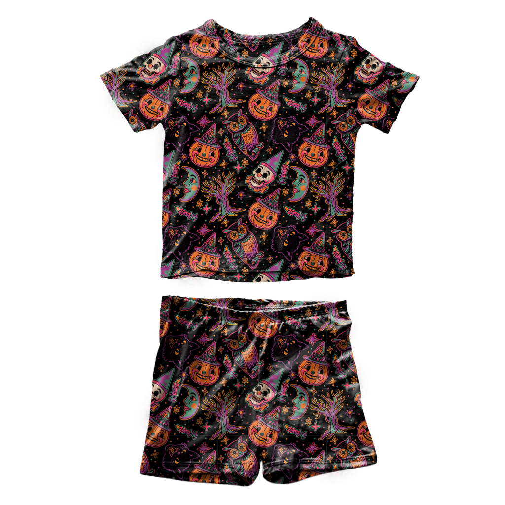 Witching Hour Fawn Short Sleeve Short Set Bamboo - PRE ORDER