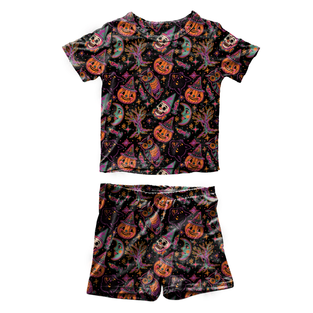 Witching Hour Fawn Short Sleeve Short Set Bamboo - PRE ORDER