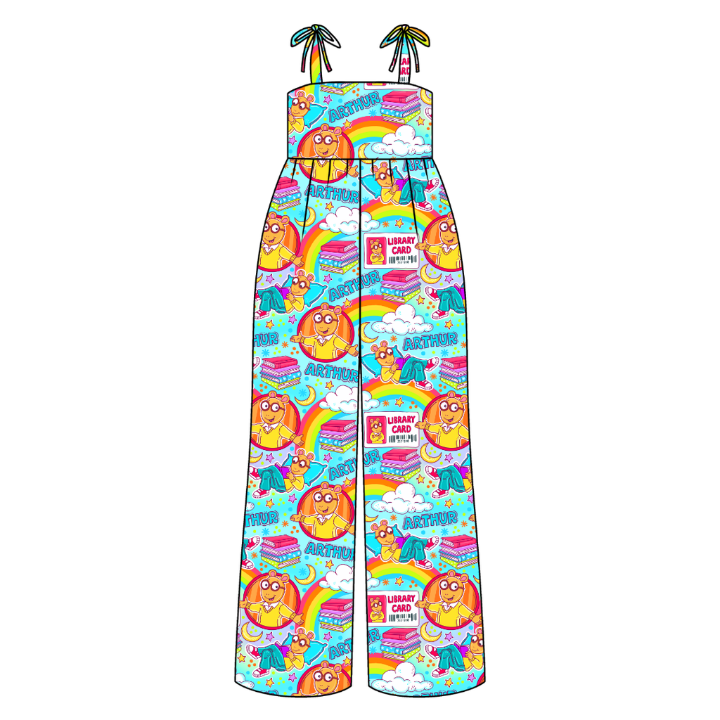 Arth Rene Adult Shoulder Tie Jumpsuit Bamboo - Pre Order