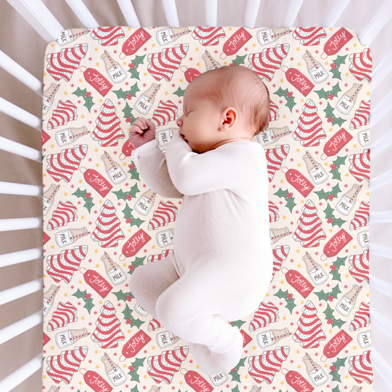 Tree Cakes Fitted Sheet Bamboo - Pre Order - Christmas Special
