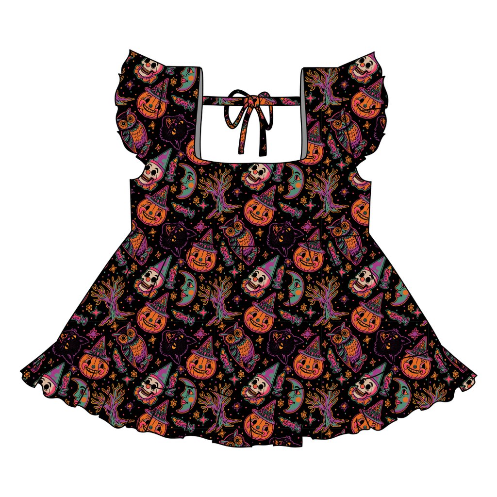 Witching Hour - Sadie Tie Back Ruffle Top - PRE ORDER