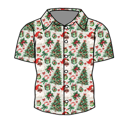 Evergreen Dreams Dapper Button Down Shirt - Bamboo - Pre Order - Christmas Special