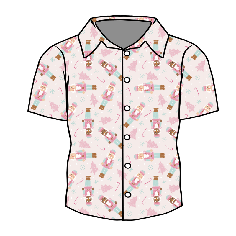 Sugarplum Men's Button Down - Bamboo - Pre Order - Christmas Special
