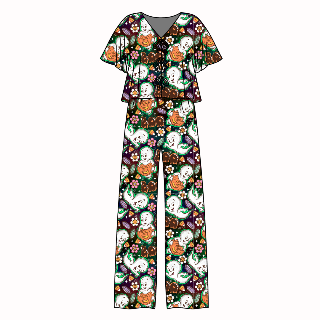 Glam Ghost - Lollipop Women's Front Tie Set Bamboo - Pre Order