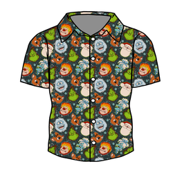 Classic Christmas Mischief Dapper Button Down Shirt - Bamboo - Pre Order - Christmas Special