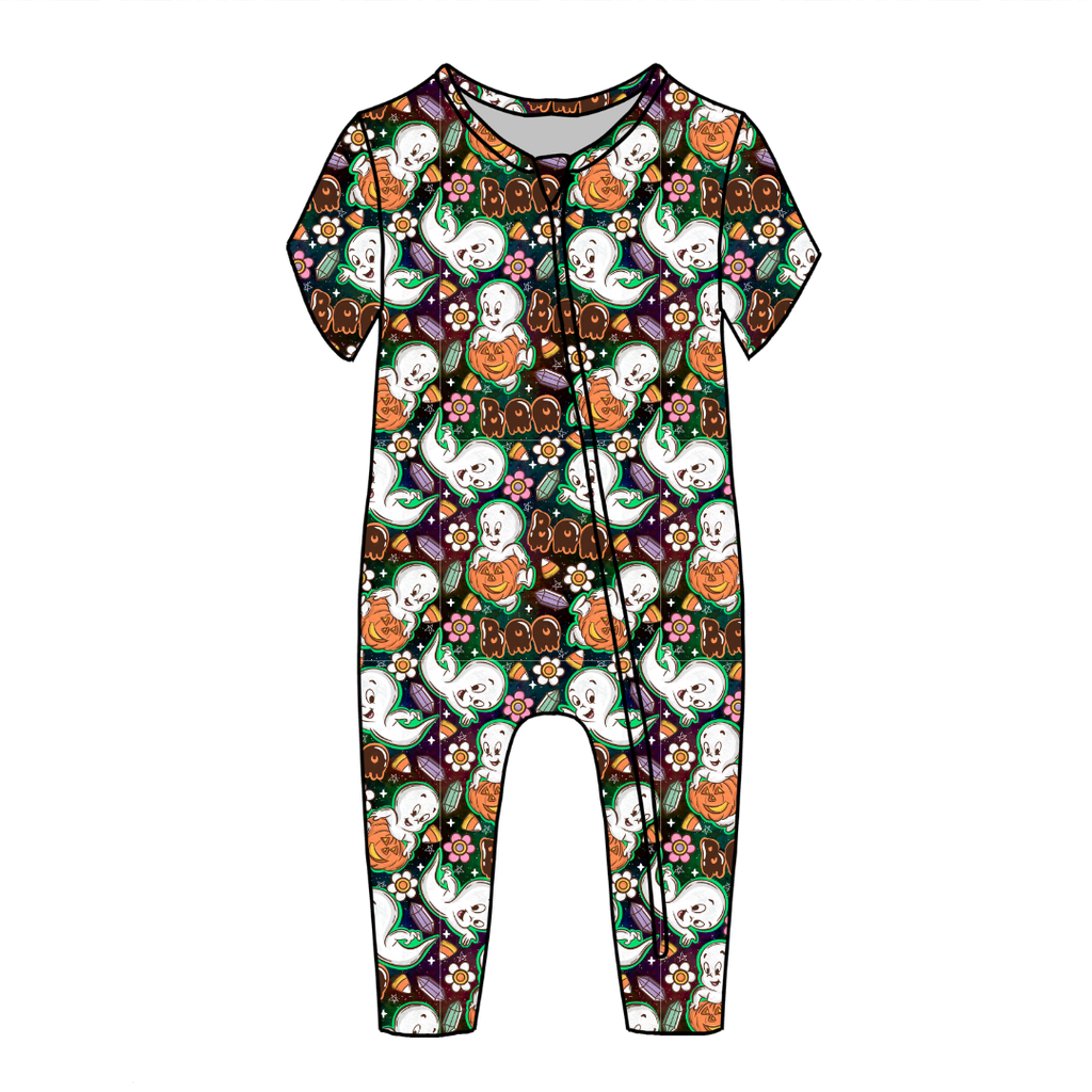 Glam Ghost Dandelion Short Sleeve Sleeper Bamboo - PRE ORDER