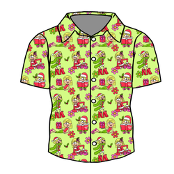 Merry Girl Era Dapper Button Down Shirt - Bamboo - Pre Order - Christmas Special