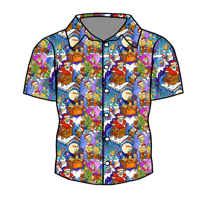 D oh Holy Night Dapper Button Down Shirt - Bamboo - Pre Order - Christmas Special