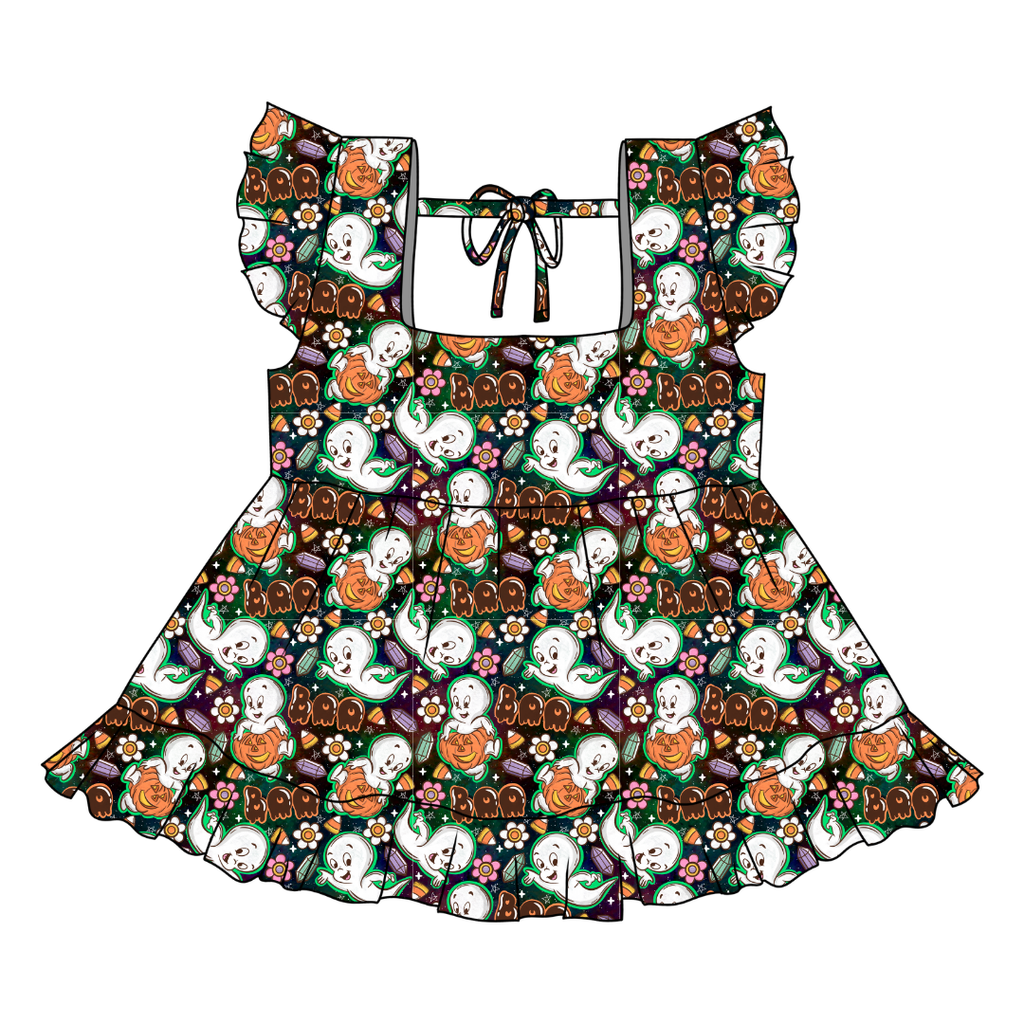 Glam Ghost - Sadie Tie Back Ruffle Top - PRE ORDER