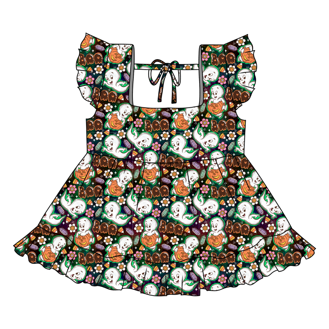 Glam Ghost - Sadie Tie Back Ruffle Top - PRE ORDER