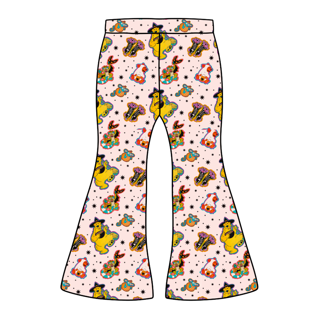 Halloween Bear Mod Adult Flare Bamboo Pants - Pre Order