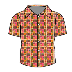 Holly Jolly Holiday Dapper Button Down Shirt - Bamboo - Pre Order - Christmas Special