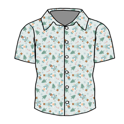 Christmas Kingdom Dapper Button Down Shirt - Bamboo - Pre Order - Christmas Special