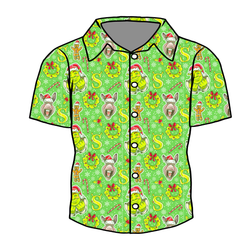 Swamp Bells Men's Button Down - Bamboo - Pre Order - Christmas Special
