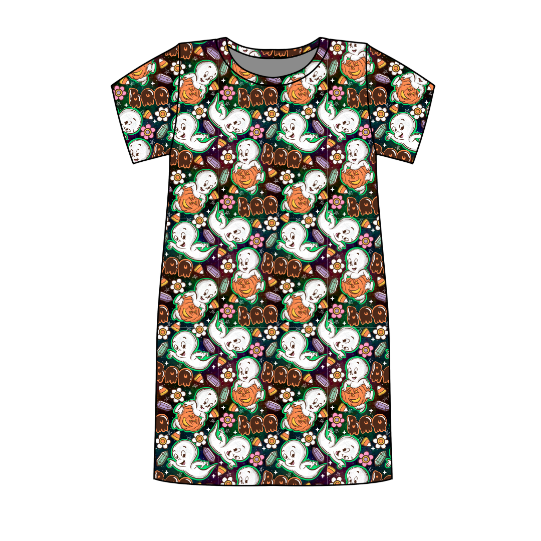 Glam Ghost Poppy Oversized Sleep Shirt Bamboo - Pre Order